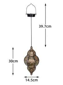 OTDECOR Solar Path Lights - Moroccan Style Outdoor Hanging Lights, IPX4 Waterproof & Dustproof, Semi-Recessed Pathway Lights, Outdoor Statue Lights With Button Control, Solar Nickel Battery, Brightness Under 100 Lumens, Includes Light Source - Single Pack - Multicolor - View 11