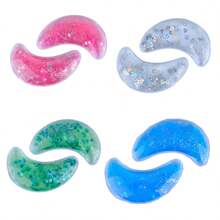 2 片装可重复使用眼罩，凝胶冰眼贴，用于减轻肿胀和疼痛，放松和缓解眼疲劳，学校，返校，旅行，旅行必需品，家居必需品，眼罩，睡眠面罩 - 彩色 - 查看 14