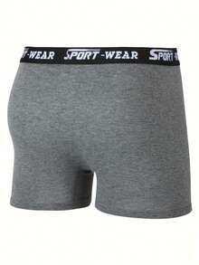 [10 Boxer Briefs] 10 Pairs Of Soft And Breathable Men's Boxer Briefs   Elastic Underwear, Suitable For Sports And Leisure Wear   Comfortable For Everyday Wear, Smooth To The Touch, Colors: Black, Navy Blue, Dark Gray, Light Gray, Random Colors - 黑色 - 查看 3