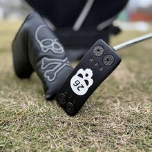 1pc Skull Golf Putter Widen Golf Club 32 33 34 35 Inch With Headcover Golf Clubs - Improve Ball Speed & Accuracy Weight Detachable - Black - View 4