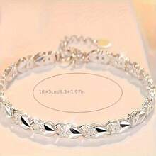 Silvery Bracelet - Elegant And Charming, Suitable For Daily Wear And Special Occasions - Bạc - Xem 3