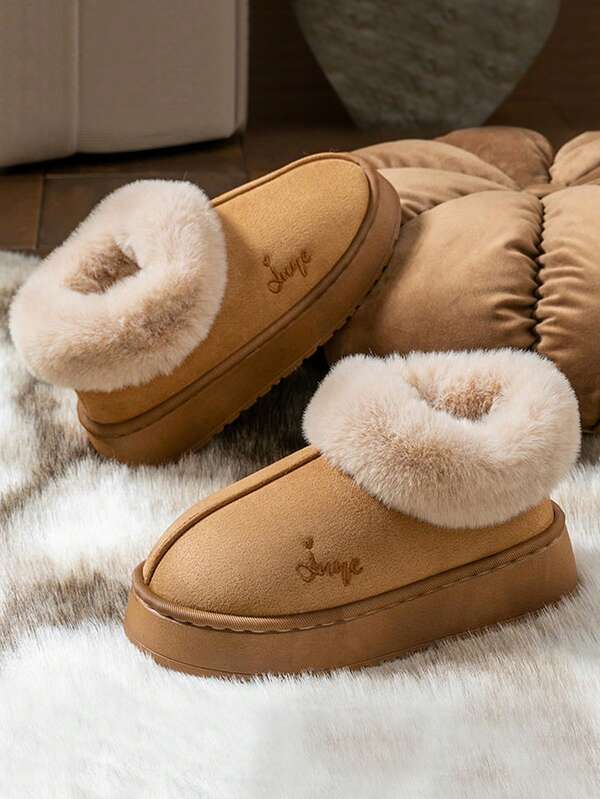 2025 Nuevos Botas de Nieve con Forro Cálido de Felpa para Parejas con Suela Gruesa, Cómodos para Otoño/Invierno