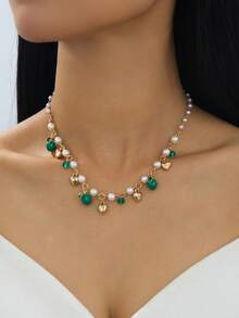 1 pieza Collar con colgante de manzana con forma de corazón, collar de cereza de esmalte hecho a mano, joyería versátil y elegante para mujeres - Cadena gruesa modelo cereza-rojo - Ver 13