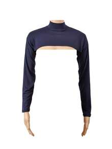 1 chiếc khăn quàng cổ giữ ấm màu trơn cho nữ, áo lót cổ tròn Modacrylic có tay áo giả, khăn choàng cổ, phụ kiện đa năng dài tay cho áo khoác màu trơn, áo cổ lọ cho váy trang trí Giáng sinh - Nhiều màu - Xem 17