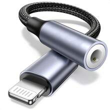 2-in-1 Audio Adapter Kabel, Typ C/Lightning zu 3,5 mm Kopfhörerbuchse Adapter kompatibel mit iPhone 16 Pro Max/16 Pro/16 Plus/16/15, Galaxy S24 S23, Redmi und anderen Smartphones