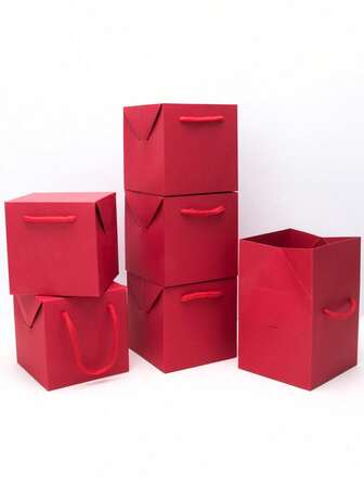 10pcs/20pcs Red & Green Candy/Cake/Pastry/Chocolate/Cookie Gift Boxes, Suitable For Parties, Birthday Parties, Weddings, Souvenirs, Christmas