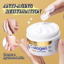 100g Collagen Anti-Wrinkle Cream, Moisturizing, Brightening, Nourishing, Firming Night Cream, Facial Moisturizer, Improves Skin Elasticity, Revitalizes Skin, Suitable For All Skin Types - Multicolor - View 3