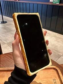 Creative Cute Buttered Toast Design Protective Case Compatible With IPhone 15 Pro Max, 13, 14 Pro, 12 Pro, 14 Plus, 11, Silicone Anti-Drop Phone Cover, Personalized - 黃色 - 查看 5