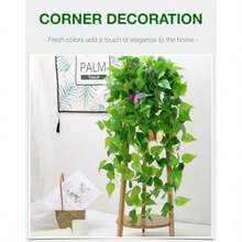1/2pcs Artificial Plants, Hanging Planter, Wall Hanging Rack Decor, Suitable For Indoor, Outdoor, Living Room Shelf Decor, Home Decor, Room Decor, Garden Decoration, Wall Decoration