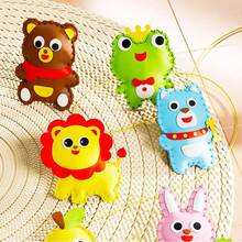 6-Piece Sewing Kit | DIY Animal Hanging Decorations With Plastic Needles | Beginner's Craft Kit For Easter, Birthday, Christmas Gifts (Creative Handmade, Non-Injurious, Holiday Crafts)