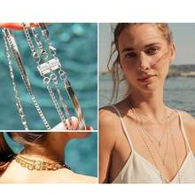 1pc Magnetic 3-Layer Gold & Silver Necklace Clasp, Used For Necklace Layering Separator And Extension