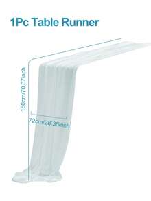 1/5 tấm vải voan trắng mỏng dùng làm khăn trải bàn, vải rèm tự may, vải voan mỏng đa năng dùng trang trí phòng tiệc cưới, sinh nhật, lễ cưới lãng mạn, khăn trải bàn, trang trí tiệc cưới ngoài trời. - trắng - Xem 14