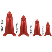 Capa con capucha de Halloween, Capa para hombre y mujer, Capa larga de la Parca, el Diablo, la Bruja, Disfraz para festivales y fiestas, Accesorios de cosplay, Utilería para actuaciones, Decoraciones de Halloween, Accesorios de mascarada, Utilería de eventos de cosplay, Adecuado para Halloween, Navidad, Carnavales, Fiestas de cumpleaños y talla grande, El regalo perfecto para familiares y amigos - Multicolor - Ver 3
