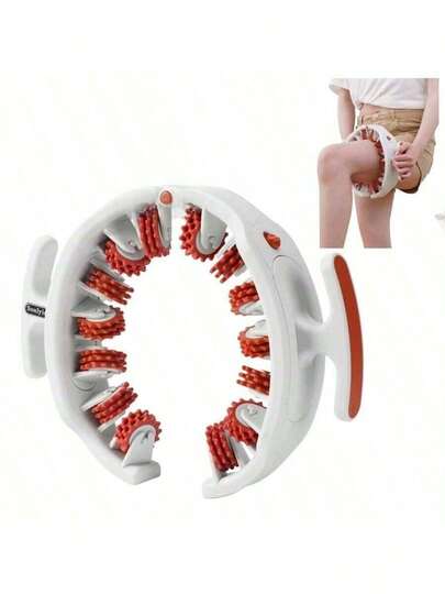 1 件可拆卸圆形腿部按摩器，适用于全身、大腿、瑜伽、健身、腿部瘦身塑形，男女便携式按摩工具（多种颜色可选）