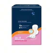 Ultra Pads, Overnight With Wings, 40 CT