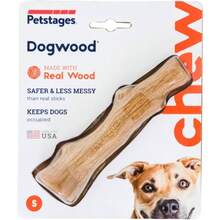 Dogwood Durable Dog Chew Toy, Large - Long Lasting Chew Stick Made With Real Wood - USA Made, L - Dogwood (Brown) + Small (Pack of 1) - View 9