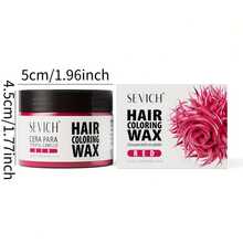 sevich Temporary Hair Coloring Wax Hair Dye, 4.23oz Instant Hairstyle Mud Cream Color Mask, Natural Hair Coloring Wax Material Disposable Hair Styling Dye Ash (Blue, Dye Free) For Cosplay, Party, Masquerade, Halloween Etc. - Hồng - Xem 5