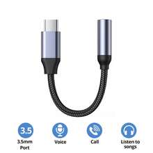 2-in-1 Audio Adapter Kabel, Typ C/Lightning zu 3,5 mm Kopfhörerbuchse Adapter kompatibel mit iPhone 16 Pro Max/16 Pro/16 Plus/16/15, Galaxy S24 S23, Redmi und anderen Smartphones