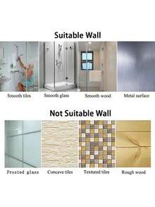 1pc Adjustable Shower Head Holder, Bathroom Suction Cup Handheld Shower Head Bracket, Punch-Free With Multiple Gear Positions, Universal Showerhead Mount,Removable Wall Mounted Suction Bracket,Self-Adhesive Shower Head Holder. - Multicolor - View 5