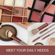 Luxury 13pcs Professional Makeup Brush Set Ergonomic Grip For Foundation, Eyeshadow, Blending, Hypoallergenic Travel Friendly Angled, Powder Brushes For Flawless Finish, With Storage Bag - Màu Hồng Tươi - Xem 7