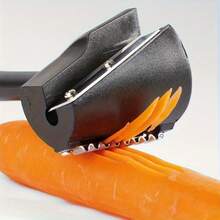 1pc Stainless Steel Spiral Vegetable Slicer & Fruit Peeler - 304 Grade Carrot Radish Potato Cutter With Directly Roll Design For Salads, Garnishes, Creative Food Presentation - Easy-Clean Kitchen Tool, Vegetable Peeler - Shredded Vegetables, Chopper, Slicer Multi-Functional Tool - 1 - Xem 6