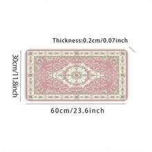 1 tấm lót bàn phong cách Bohemian kèm tấm lót chuột - 35.4x15.7 inch, kích thước cực lớn, thiết kế hai mặt chủ đề Bohemian, với họa tiết Bohemian, đế cao su chống trượt, hỗ trợ cổ tay, bề mặt polyester có thể giặt được, phù hợp cho dàn máy chơi game và những người yêu thích phong cách Bohemian, phụ kiện bàn làm việc, đồ dùng văn phòng, tấm lót bàn, tấm lót chuột. - Hồng - Xem 8