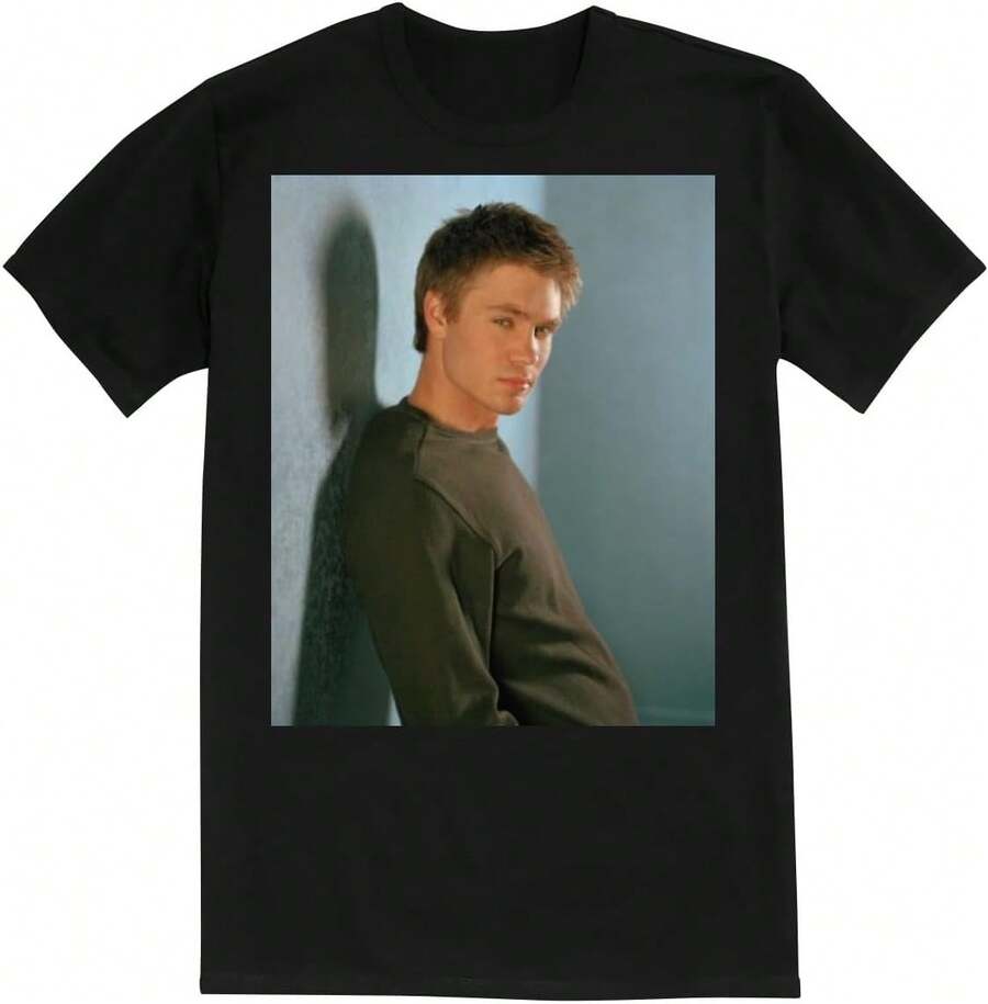 Michael Murray - Premium Men's Crewneck T-Shirt – Soft, Comfortable, And Stylish SRS #PDI540165 - 黑色 - 查看 1