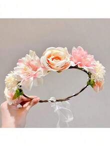 Coroa de Flores Simulada Feita à Mão, Festivais Escolares Japoneses, Coroa de Flores para Meninas Bunkasai, Há Coroas de Rosas em Cores como Rosa e Azul. Decoração para Ensaio Fotográfico de Férias à Beira-Mar, Coroa de Flores de Rosas, Coroa de Flores para Noiva, Decoração para Madrinhas, Acessórios de Cabelo Boêmios, Decorações de Elfos da Floresta, Acessórios Doces Coreanos Super Fadas, Presentes de Casamento, Acessórios para Casamento, Artigos para Festas, Artigos para Eventos