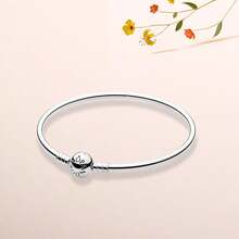 PANDORA 潘朵拉 銀色圓夢手鐲925銀DIY手鍊情侶基礎手鍊925銀手鍊女友禮物生日禮物聖誕禮物母親節禮物開學禮物590713 - 銀色 - 查看 5