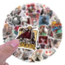50 张 Gachiakuta 贴纸卡通漫画动漫贴纸 Gachiakuta 海报美学贴纸包乙烯基防水贴纸适用于水瓶、电脑、笔记本电脑、手机、行李箱、笔记本、冰箱 - D - 查看 7