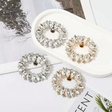 New Detachable Shoe Decoration Accessories Metal Artificial Crystal Shoe Buckle Versatile Women's Shoes Shoe Flower High Heels Wedding Shoe Accessories