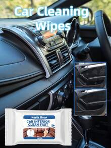 10 piezas/Paquete Tamaño de prueba, 2 paquetes Tamaño económico, 4 paquetes Paquete de valor, 6 paquetes Tamaño a granel Toallitas húmedas para limpieza de automóviles, limpieza práctica para el interior del automóvil, salpicadero, asientos, ventanas, puertas, zona de los pies, sin necesidad de agua