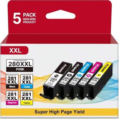 910XL Ink Replacement For HP 910XL Ink Cartridges Combo Pack 910XL Ink Cartridges For HP Printers HP910XL Work For Office Jet Pro 8020 8025 8028 8010 Printer, Black And Color 4 Pack