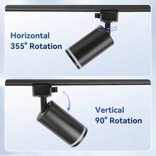 3pcs/4pcs/6pcs GU10 Recessed Ceiling Track Lights, Replaceable Bulb, Spotlight For Room, Living Room, Bedroom, Corridor, Kitchen, Closet, House, Store, Supermarket, Clothing Store, Mall, Studio, Restaurant, Bar, Gym, Dance Studio. Voltage: 85-265V, Black/White Available - GU10 Track Light - View 3