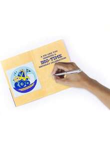 Birthday Greeting Card For Monster Truck Sticker