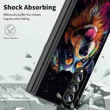 Floral, Animal And Galaxy Print Pattern Foldable Phone Case Compatible With Sam Galaxy Z Flip 3 4 5 6 7 Folding Case Design For Moto Razr 40 50 60 Ultra Cute Phone Case For Girl And Women - Chó màu nước - Xem 5