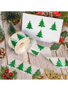 1 Roll, 500 Sheets Christmas Stickers, Perfect For DIY Gift Wrapping, Baking And Decoration, Box Sealing Stickers, Christmas Birthday Gift Decorations, Gift Box Decoration Bag Packaging Labels, Self-Adhesive Sealing Stickers,Christmas Decor,Partyfavor,Food Catering For Christmas