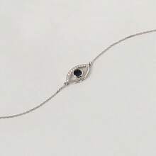 1pc Fashion Design Devil's Eye Cubic Zirconia Crystal Women Bracelet