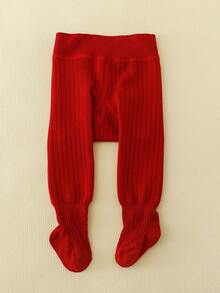 女婴纯色保暖连裤袜，秋冬季保暖打底裤，休闲百搭，多功能保暖 - 彩色 - 查看 27