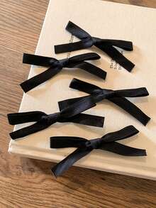 14个女士时尚甜美丝带蝴蝶结发夹，7种颜色，芭蕾舞风格发饰，可爱丝带发爪，双马尾发夹，适合日常佩戴，秋季时尚，发夹，鳄鱼夹，女士冬季穿搭，蝴蝶结，头饰，发卡 - 彩色 - 查看 5