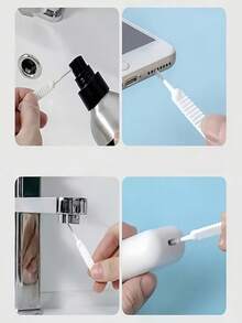 5-30 PIEZAS Cepillo de limpieza de poros multiusos para teléfonos móviles, herramientas de limpieza adecuadas para cocinas, baños, agujeros de teléfonos, teclados, teléfonos móviles y otros espacios, cepillo pequeño antiatascamiento para platos, cepillo de limpieza de poros, cepillo de limpieza de agujeros de cabezal de ducha antiatascamiento, cepillo de boquilla, cepillo de ranura, cepillo de limpieza multifuncional mini