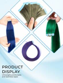 Mini Tape In Hair Extensions Human Hair Colored Invisible Tape In Human Hair Extensions Highlighted For Party Hair Accessories Human Hair Extensions Highlights Victoria Secret Wear And Go Glueless For Holiday Festival Halloween Christmas Essentials School Supplies Party Wedding,Daily ,For All People And Women Girl Bride