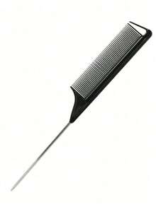 1pc Salon-Grade Hair Coloring & Teasing Comb – Pointed Tail For Precision Parting, Rat-Tooth Boosts Volume, Lightweight Yet Sturdy, Must-Have Tint Tool For DIY Dye, Barber Bag & Travel Kit – Back-To-School, Fall, Christmas Ready - màu đen - Xem 10