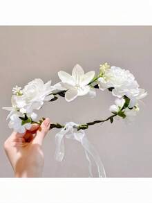 Coroa de Flores Simulada Feita à Mão, Festivais Escolares Japoneses, Coroa de Flores para Meninas Bunkasai, Há Coroas de Rosas em Cores como Rosa e Azul. Decoração para Ensaio Fotográfico de Férias à Beira-Mar, Coroa de Flores de Rosas, Coroa de Flores para Noiva, Decoração para Madrinhas, Acessórios de Cabelo Boêmios, Decorações de Elfos da Floresta, Acessórios Doces Coreanos Super Fadas, Presentes de Casamento, Acessórios para Casamento, Artigos para Festas, Artigos para Eventos