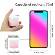 Set Slime Lembut Butter Fluffy 70ml - Slime Lembut Beraroma Dua Warna Buah Naga & Stroberi, Hadiah Pesta Ideal untuk Anak Laki-laki dan Perempuan - MultiWarna - View 3