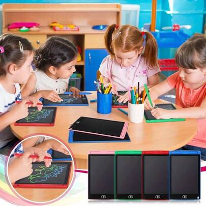 8.5 Inch Color LCD Doodle Board - Reusable Erasable Drawing Tablet, Ideal For Toddlers Teens, Great Gift For Birthdays Christmas School, Easy To Use, Portable For Home Travel Classroom Playtime