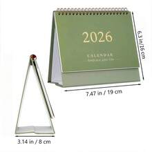 1 pezzo Calendario da tavolo semplice 2025-2026 - Nuovo calendario 2026, calendario da tavolo, calendario luglio 2025-dicembre, calendario 2025 (la data del mese viene aggiornata in qualsiasi momento per lotti), visualizzato per mese, organizzatore di piani e memo per ufficio, promemoria, adatto per casa, ufficio, scuola - per la gestione quotidiana del tempo e la decorazione per ufficio - Multicolore - Visualizzare 2