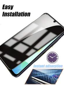3pcs Tempered Glass Screen Protector, Easy Installation, Sensitive Touch, Bubble-Free. Protects Privacy, Anti-Scratch, Anti-Shatter, Water-Resistant, Suitable For Samsung S20 FE/S24 FE/A54/A15/A05s/A06/A35/A54/A55/S23 FE/A16/A26/A36/A56/Galaxy S21/S22/S23/S24 Ultra/Galaxy S24/A07/A17/S25 Ultra/S25 Edge Series And More. - Black - View 5