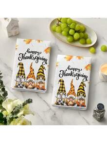 2 Stücke/12 Stücke, Drei-Zwerge-Design, Oversized, geeignet für Herbst/Winter/Frühling/Sommer/Halloween/Weihnachten/Thanksgiving/Valentinstag/Ostern, saisonale Heimdekoration, Feiertags-Heimdekoration, Küchentücher, Geschirrtücher, Küche, Camping, Campingausrüstung, Campingzubehör, Handtücher