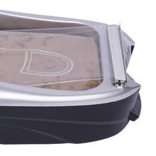 Silver Shoe Film Dispensing Machine With Included Film Roll - Manual Shoe Wrapping System For Retail Stores And Home Protection - Hygienic Footwear Cover Solution For Events, Showrooms And Clean Environments - Silver - View 3